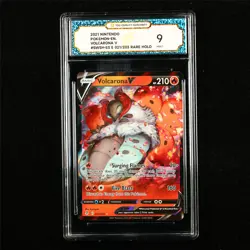 TQG 9 MINT 2021 Pokemon ENG Volcarona V 021/203 RARE HOLO - Image 1