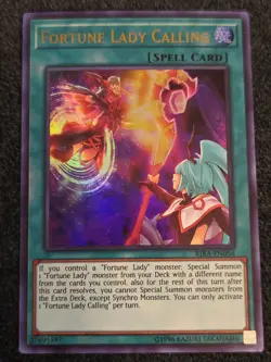Yugioh Fortune Lady Calling RIRA-EN056 Ultra Rare Unlim LP - Image 1