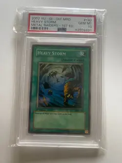 2002 Yugioh PSA 10 Heavy Storm Metal Raiders MRD-142 1st edition - Image 3