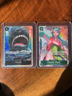 One Piece CCG Kozuki Hiyori EB01-013 R! With Laboon EB01-046 SR! - Image 1
