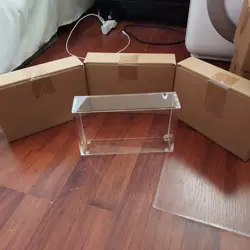 Disney Lorcana Tcg Booster Box Magnetic Protective Acrylic Case Lot Of 4 - Image 1