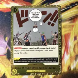 One Piece Card Game ! You're the One Who Should Disappear OP06-115 RARE ENGLISH - Image 1
