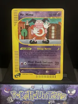 Pokemon Card Mr. Mime 95b/147 Reverse Holo Aquapolis Set WOTC Played - Image 1