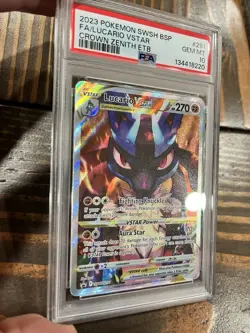 Pokemon Lucario VSTAR SWSH291 Promo Holo PSA 10 Sword & Shield 2023 Bonus Items! - Image 3
