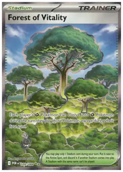 Pokemon TCG Forest of Vitality 109/088 Full Art Stadium Trainer Perfect Order - Image 1
