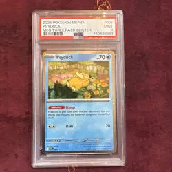 2025 Pokemon MEP Psyduck PSA 9 Black Star Promo Mega Evolution 7 007 / New Cert - Image 1