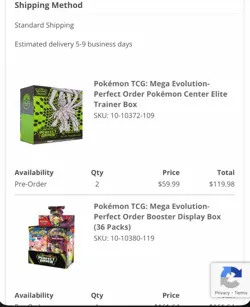 PRESALE - Perfect Order Pokemon Center 2x ETB, 1x Booster Box (36 Packs) - Image 1