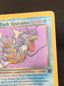Pokemon TCG Dark Gyarados 8/82 Team Rocket Unlimited Holo Rare NM *SWIRL 🌀* - Image 5