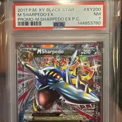 Pokemon TCG M Sharpedo EX XY Black Star Promo Holo Mega Beast XY200 PSA 9 - Image 3