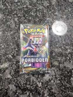 ONE Pokemon Sun and Moon Forbidden Light Booster Pack New & Factory Sealed - Image 1