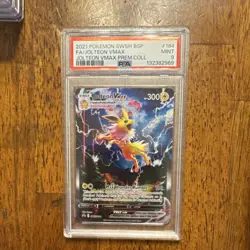 Pokemon Jolteon VMAX SWSH184 Promo Sword & Shield PSA 9 Holo Full Art - Image 1