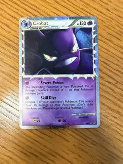 Crobat (Prime) 84/95 HGSS Unleashed 2010 Pokemon TCG English NM/LP - Image 1