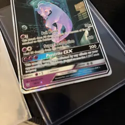2017 Pokemon Sun & Moon Shining Legends #78 Mewtwo GX Secret Rare - Image 5