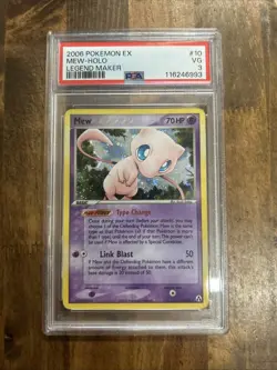 Graded PSA 3 2006 Pokemon Ex Mew Holo Legend Maker - Image 1
