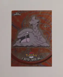 2000 Topps Chrome Pokemon #89 Muk TV Animation Edition - Image 1