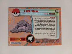 2000 Topps Chrome Pokemon #89 Muk TV Animation Edition - Image 2