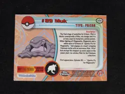 2000 Topps Chrome Pokemon #89 Muk TV Animation Edition - Image 4