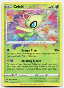 Celebi 009/185 Amazing Rare Vivid Voltage Pokemon Near Mint - Image 1