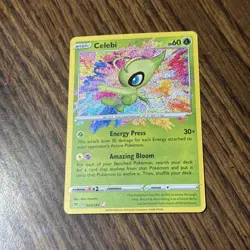 Pokemon TCG - Celebi 009/185 SwSh04: Vivid Voltage Amazing Rare NM - Image 1