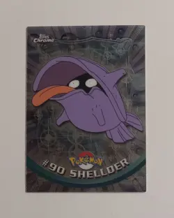 2000 Topps Chrome Pokemon #90 Shellder TV Animation Edition - Image 1