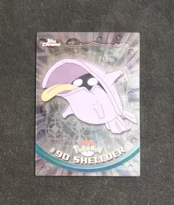 2000 Topps Chrome Pokemon #90 Shellder TV Animation Edition - Image 3