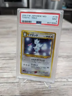 PSA 9 MINT Pokemon TCG Togetic Neo Japanese Holo Rare #176 VINTAGE - Image 2