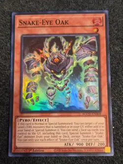 Yu-Gi-Oh! Snake-Eye Oak AGOV-EN008 Super Rare 1st Edition NM - Image 1