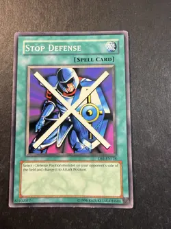 1x (HP) Stop Defense - DB1-EN128 - Common - Unlimited Edition YuGiOh - Image 1