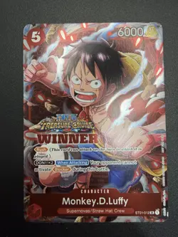 One Piece - Monkey.D.Luffy ST01-012 Winner Treasure Cup Promo - English - Image 1