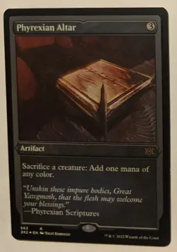 MTG English Magic Card NM Etched FOIL PHYREXIAN ALTAR from Double Masters 2 2XM - Image 1