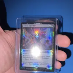 Magic The Gathering Super Shredder Legendary Creature TMNT Foil Wizards Card - Image 1