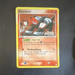 Pokemon Houndour 60/109 EX Team Rocket Returns Reverse Holo Common 50HP Card - Image 1