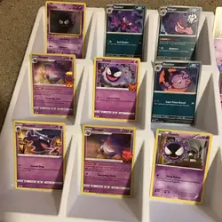 (15) Gengar Gastly Haunter CARDS LOT VTG HOLO STAMP Reverse Rare Halloween - Image 2