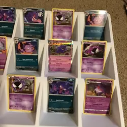 (15) Gengar Gastly Haunter CARDS LOT VTG HOLO STAMP Reverse Rare Halloween - Image 3