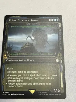 Prime Mirelurk Queen Universes Beyond Fallout Rare Creature Blue 344 MTG NM - Image 1
