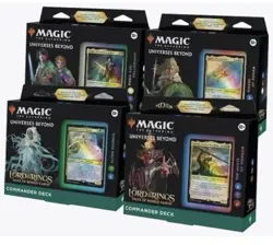 Lord of the Rings Tales Of Middle Earth LTR MTG Commander Deck Set Of 4 ALL DECK 195166205069 - Image 1