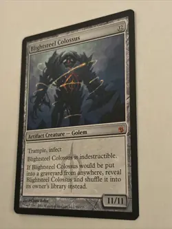 Blightsteel Colossus Mirrodin Besieged 2011 MTG Magic Nm - Image 2