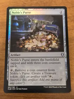MTG Commander Legends D&D - Noble's Purse - CLB 331 - FOIL - Image 1