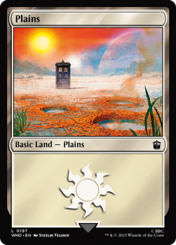 Plains #197 | Near Mint | Doctor Who Magic MTG - Image 1