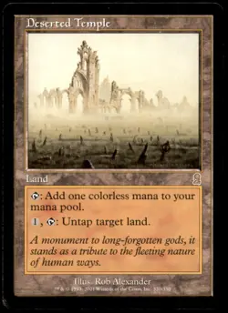 Deserted Temple LP Light Play Odyssey MTG [7034] - Image 1