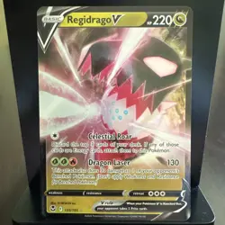Pokemon TCG - Silver Tempest - Regidrago V 135/195 - NM Card - Image 1
