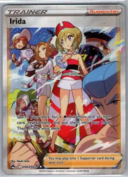 Irida GG63/GG70 Crown Zenith: Galarian Gallery - Pokemon Card - NM - Image 1