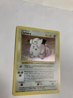 Pokemon TCG Clefairy Base Set Shadowless Unlimited 5/102 Holo Rare MP - Image 3