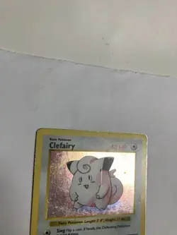 Pokemon TCG Clefairy Base Set Shadowless Unlimited 5/102 Holo Rare MP - Image 4
