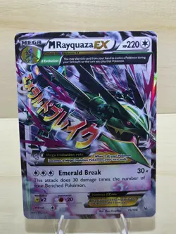 Mega Rayquaza EX Ultra Holo XY Pokemon 76/108 EN Roaring Skies - Image 1