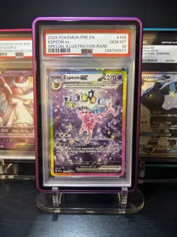 2025 POKEMON PRE EN-PRISMATIC EVOLUTIONS #155 ESPEON EX PSA 10 - Image 2