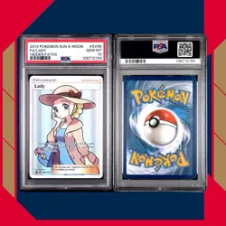 PSA 10 - 2019 POKEMON SUN & MOON HIDDEN FATES #SV86 FULL ART/LADY - Image 2