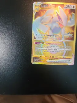 Lugia VSTAR 211/195 Silver Tempest Gold Secret Rare Full Art Pokemon TCG MINT - Image 2