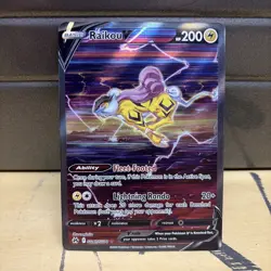 Pokemon TCG Raikou v Crown Zenith: Galarian Gallery GG41/GG70 Holo Ultra Rare - Image 1