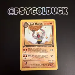 Pokemon TCG Dark Machoke Team Rocket 40/82 1st Edition Uncommon A36 - Image 1